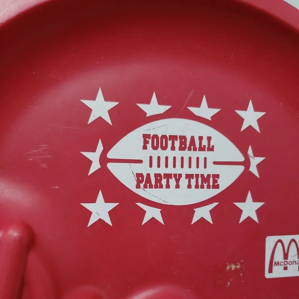 McDonald's Football Helmet Party Time Tray 1992 Vintage Great‎ Condition Taico